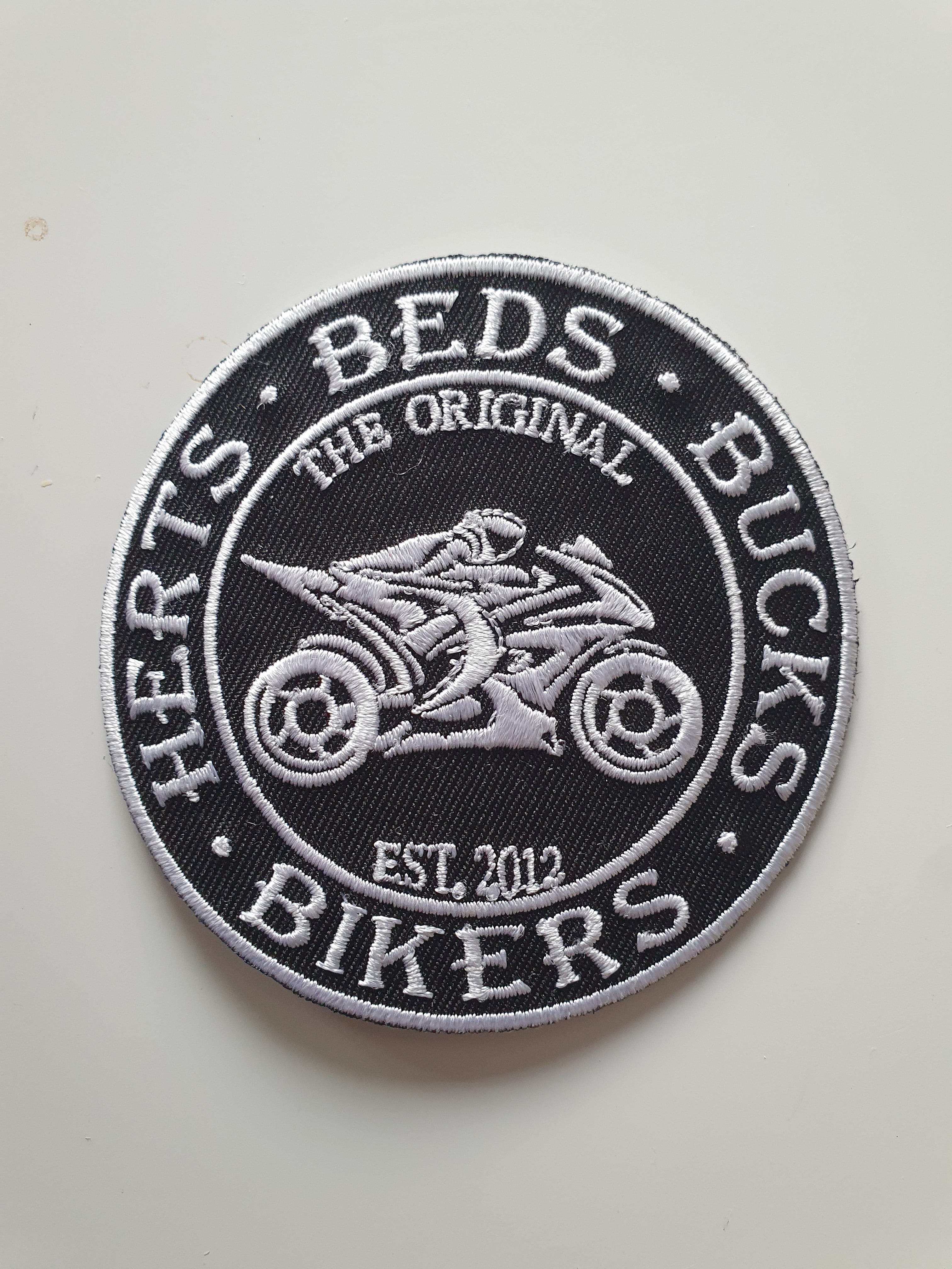 HBB Bikers Patch (sew/iron-on option) 8cm