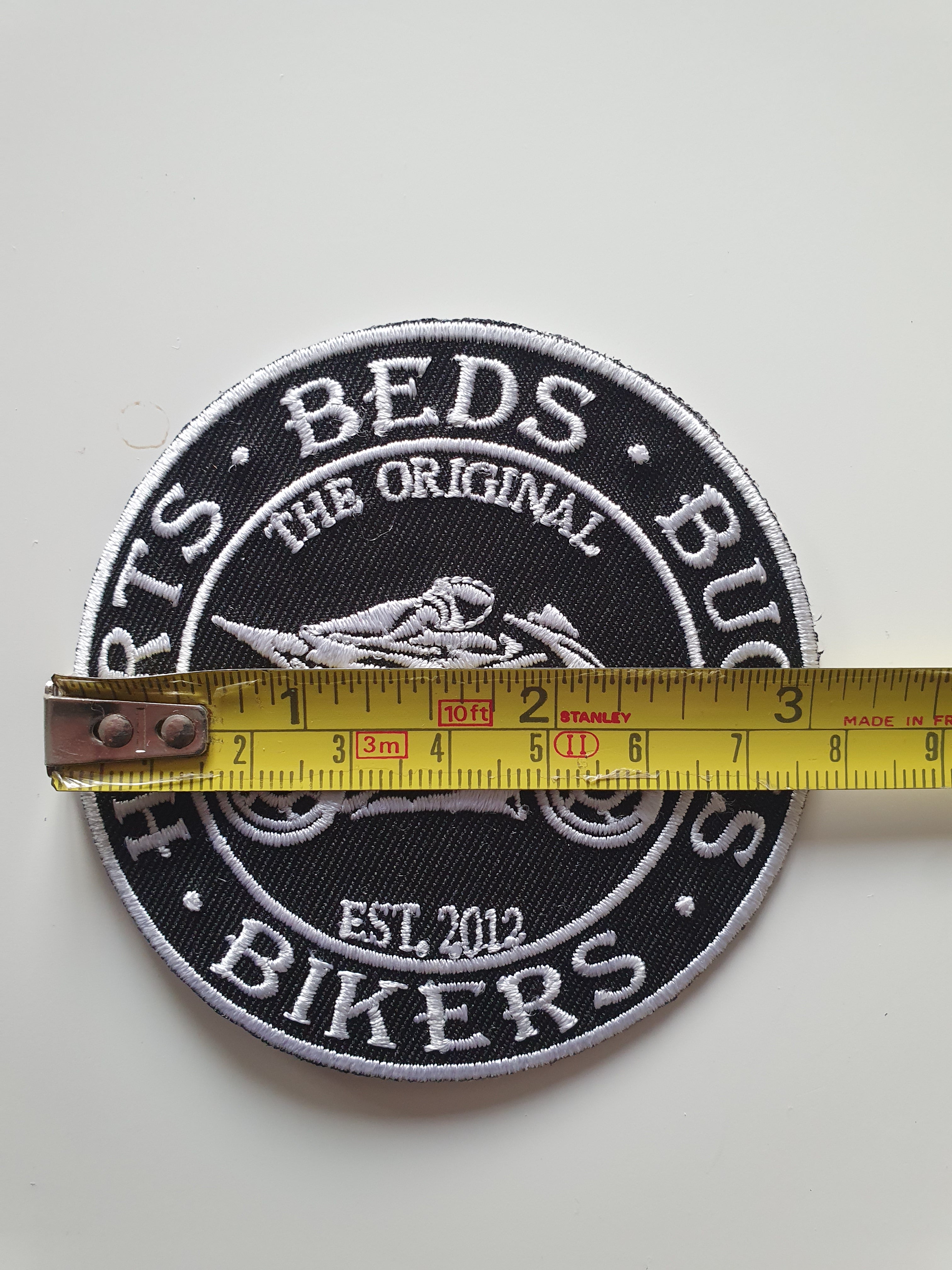 HBB Bikers Patch (sew/iron-on option) 8cm