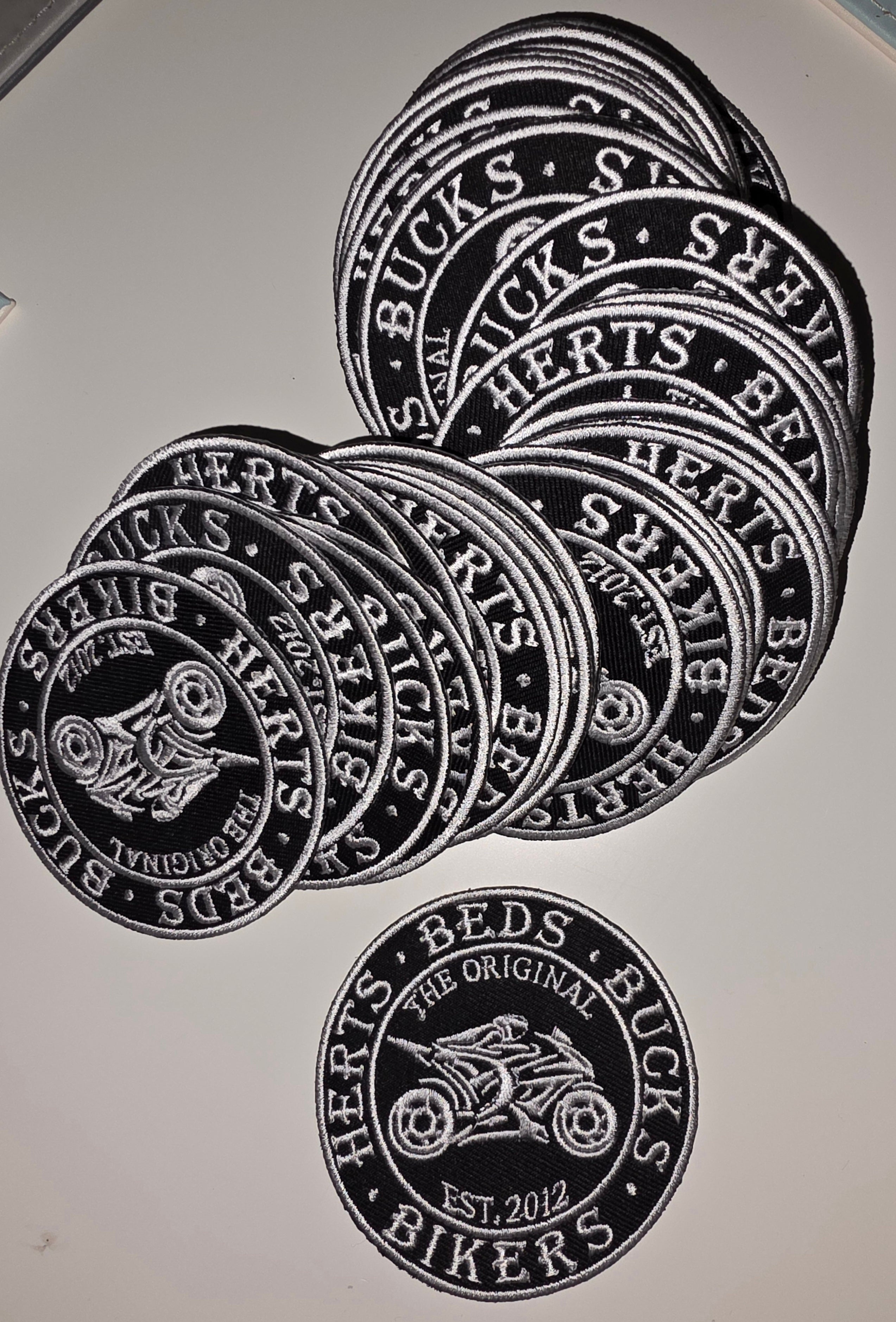 HBB Bikers Patch (sew/iron-on option) 8cm