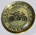 Raised Resin HBB Bikers Sticker/Label (3 colour options)
