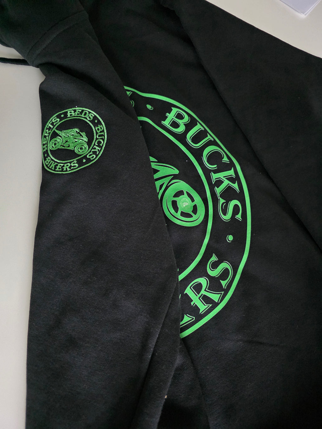 HBB-Bikers logo'd Zip-front hoodie