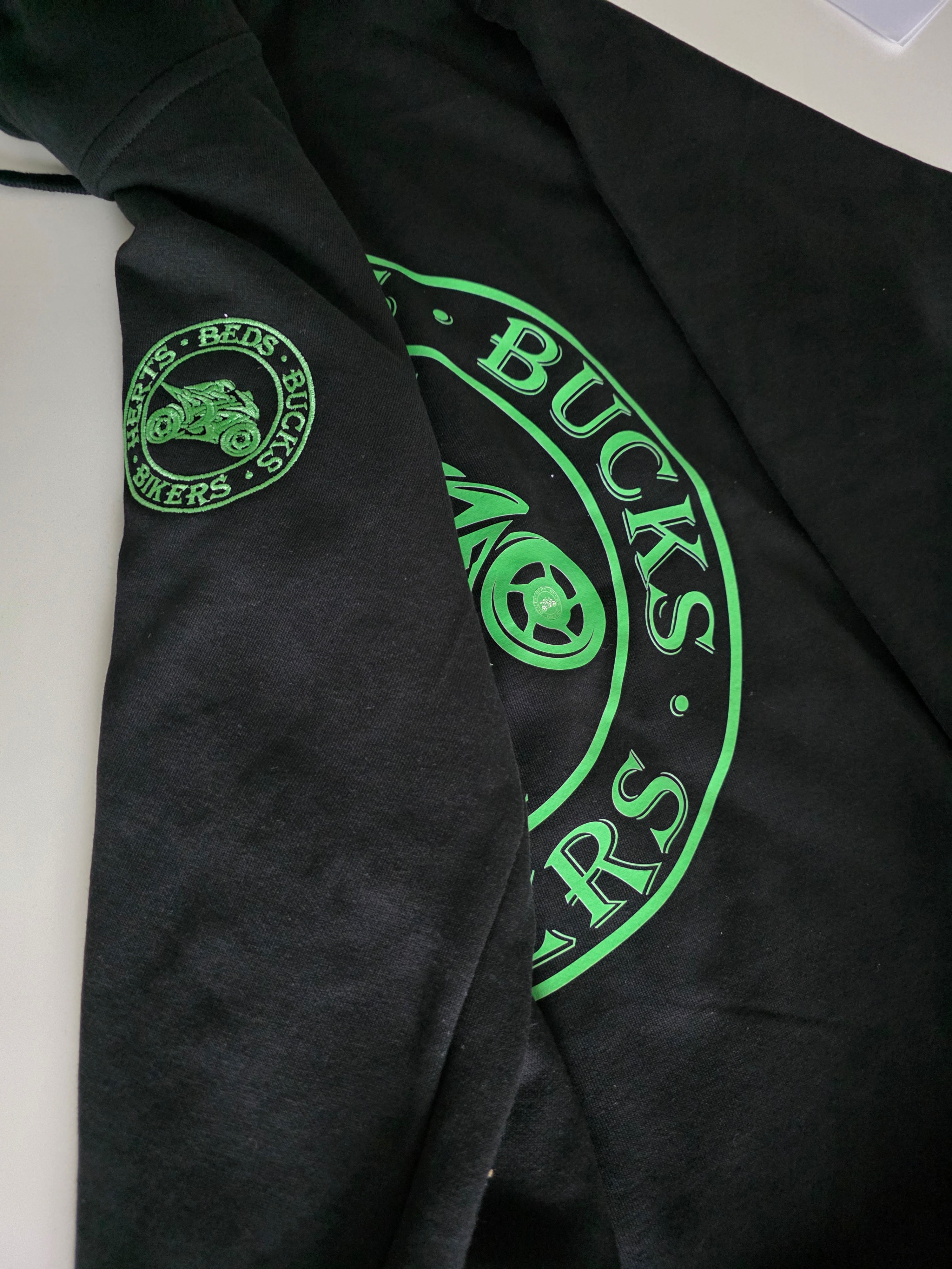HBB-Bikers logo'd Zip-front hoodie