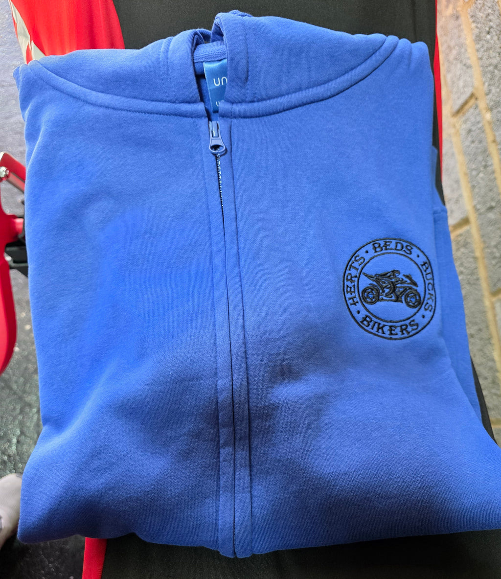 HBB-Bikers logo'd Zip-front hoodie